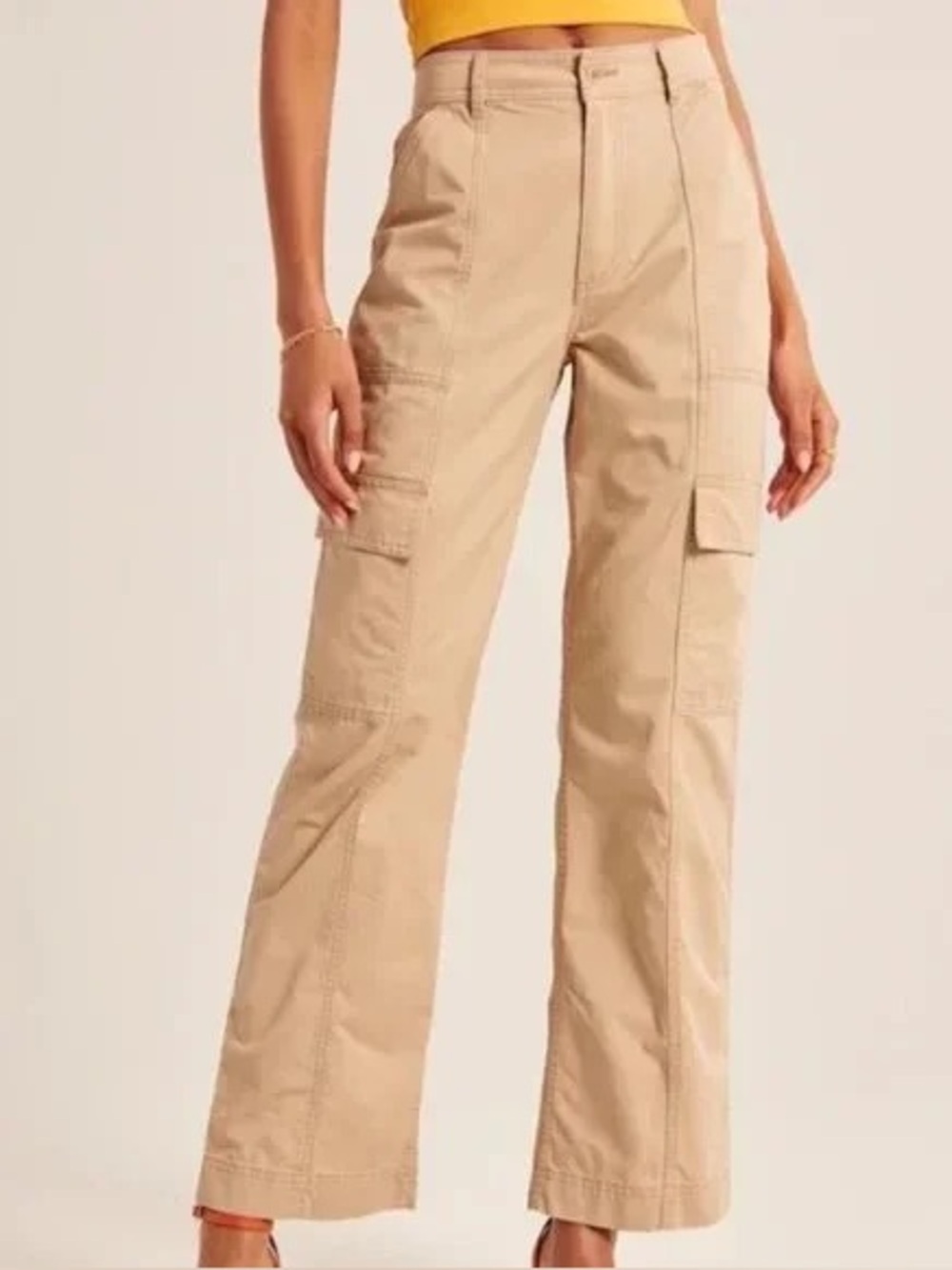 Abercrombie & Fitch High Rise Relaxed Utility Cargo Pants